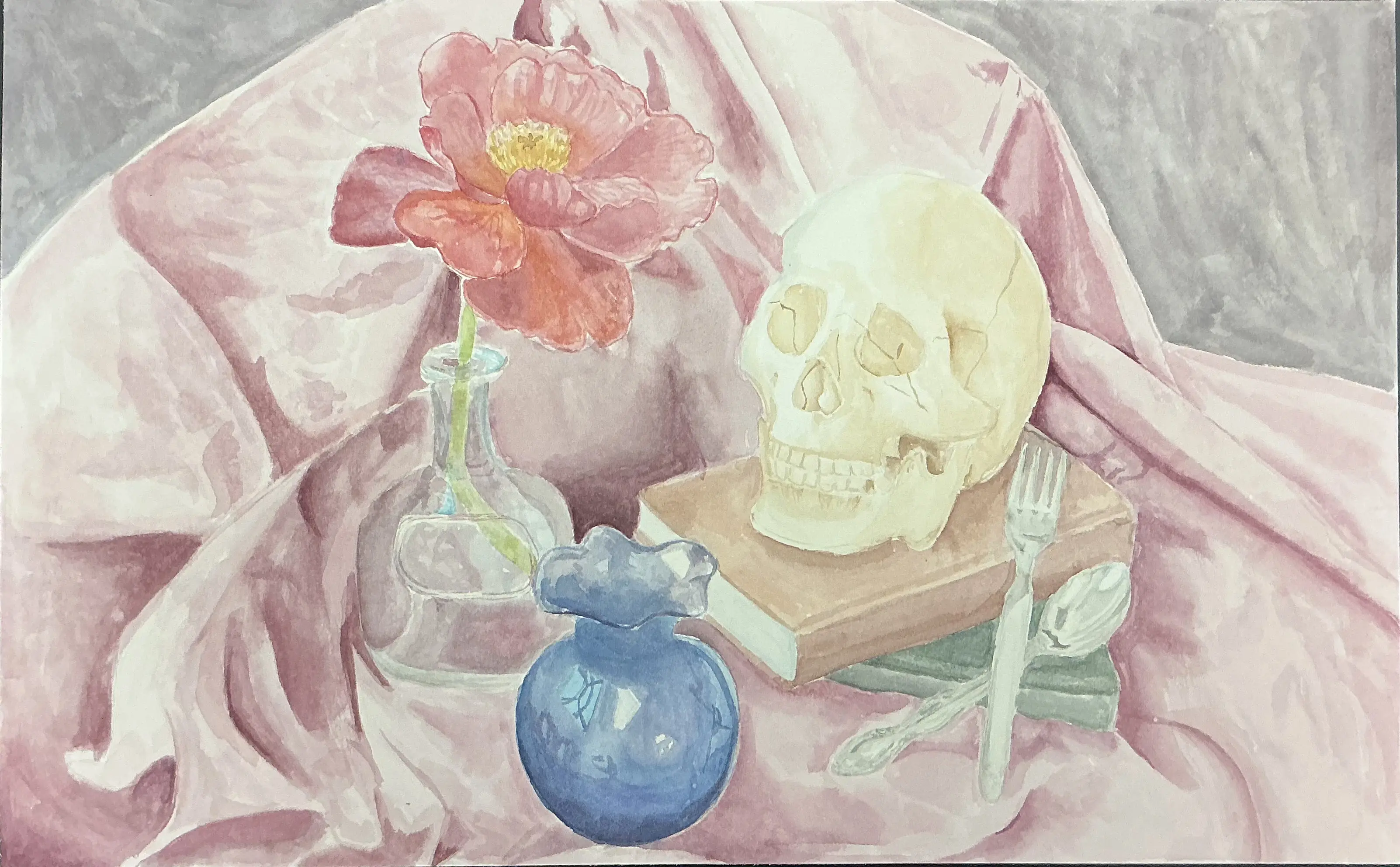 Skull and Books